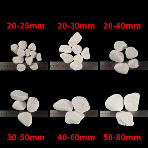 Pierre plate blanche polie élevée pour l'aménagement paysager moderne Pebble Stone - Product Image 6