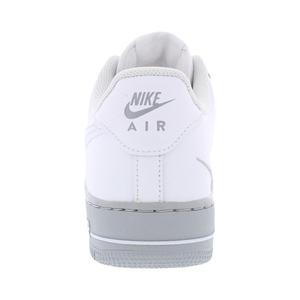 Nike Air Force 1 '07 Chaussures unisexes en cuir Blanc Blanc Gris fumé clair Style basketball - Product Image 3