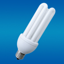 Bombilla CFL de Plástico Blanca OEM, E27, Forma 4U, 6000K, Luz Diurna, 80lm/W, 6000 Horas, CRI 80, AC 220V, 2 Años de Garantía, 1360 Lúmenes, Interruptor - Product Image 3