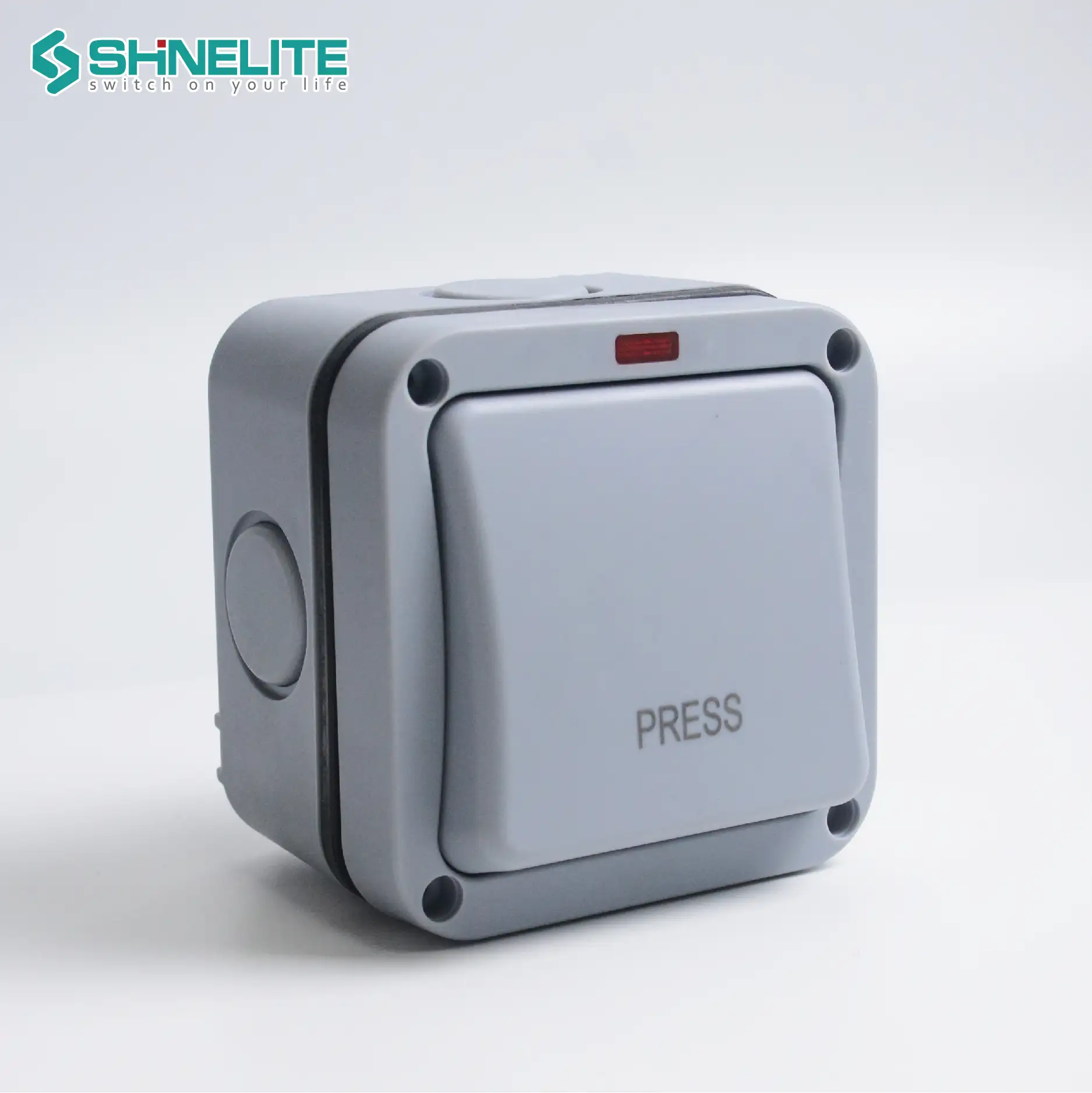 Shinelite גבוהה כוח 20A כפול מוט IP66 עמיד למים קיר מתג