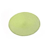 Napperons et sous-plats de mariage ronds tressés en plastique écologique de style zen asiatique, diamètre 38 cm, en stock
