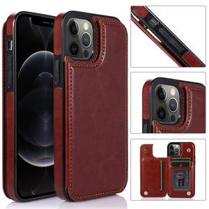 Điện Thoại Da Wallet Trường Hợp Đối Với iPhone 15 14 13 12 11 Chủ Thẻ Điện Thoại Di Động Cover Quay Lại - Product Image 2