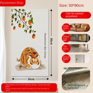 Rascador Vertical para Gatos con Diseño de Dibujos Animados, Montable en Pared, Material de Fieltro Resistente al Desgaste, Juguete para Gatos - Product Image 6