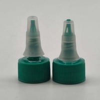 Bouchon de bouteille à vis en plastique PP à surface striée, avec embout compte-goutte et capuchon à vis
