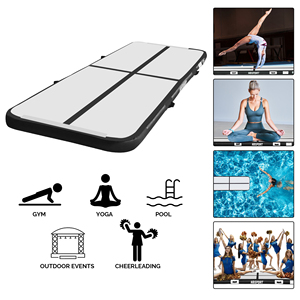 3*1*0.1m Black <b>Inflatable</b> Air Floor Tumble Track Set With Pump and Repair Kit <b>INFLATABLE</b> AIR TRACK Foam Roller 3* - Product Image 2