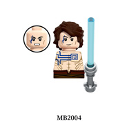 Figuras de Bloques de Construcción Mini de Guerreros Espaciales de Ciencia Ficción con Accesorios de Sable de Luz, Base y Ladrillos Coleccionables DIY