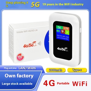 Router Móvil Wi-Fi Portátil MF800 802.11n H806 LTE 4G 2.4G 5G 2167Mbps con 4 Antenas WDS/WPS para Coche <span class=keywords><strong>y</strong></span> Hogar, Conexión por Tarjeta, Negro - Product Image 3