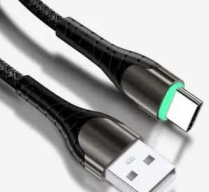 Werkspreis USB-Kabel schnelles Aufladen USB A bis Typ C 100 W Pd Nylon geflochtenes Kabel