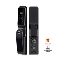 Kunci Pintu Pintar Tanpa Kunci Cloud Home dari Aluminium Alloy untuk Keamanan, Buka Kunci Jarak Jauh via Aplikasi Tuya WIFI dengan Antarmuka Micro USB