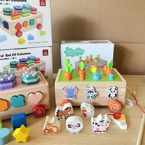 Cubo de Actividades Multifuncional Sensorial de Madera Inspirado en Montessori para Bebés - Product Image 2