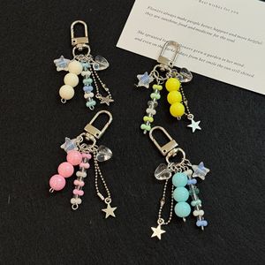 Bunter Stern-Perlen-Schlüsselanhänger, mädchenhafter Handy-Anhänger, Handtaschen- und Schlüsselanhänger - Product Image 1