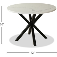 Table de salle à manger, bistrot, bar, café, hôtel, restaurant en pierre frittée, porcelaine, marbre, avec plateau carré ou rond