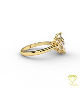 Anillo de compromiso de moissanita de exportador indio para eventos nupciales elegantes y momentos especiales, a la venta - Product Image 4