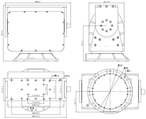 Plataforma Motorizada de Rotación Automática para Exteriores FY-SP80 con Capacidad de Carga de 100 kg - Product Image 3