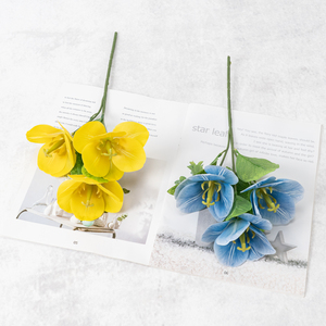 Flores Artificiales de Tulipán Abierto de 3 Cabezas Estilo Ins, Flores de Seda, Flores Artificiales, Decoración para Hoteles y Clubes, Arreglos Florales - Product Image 4