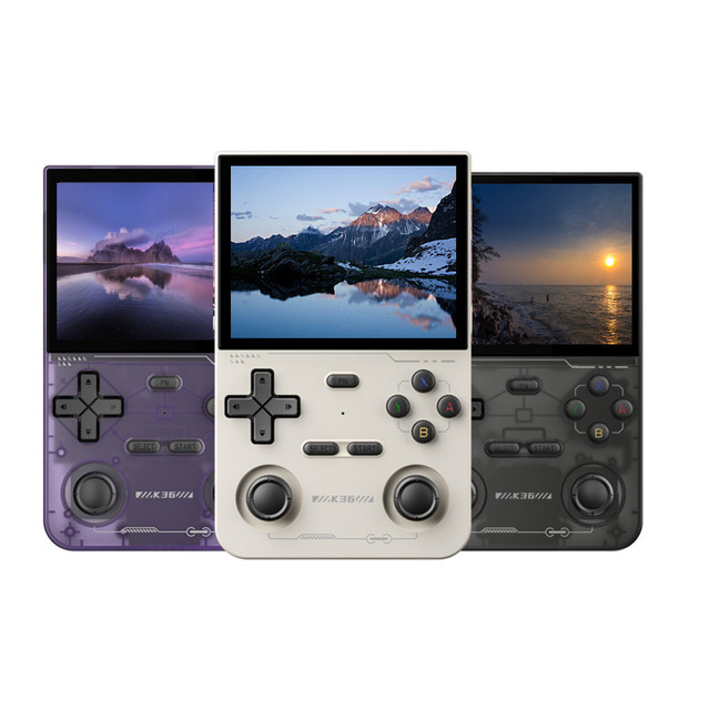 K36 video gaming player Linux system 3.5-inch IPS screen portable retro handheld game console for ps1