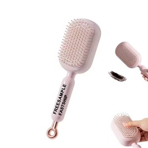 <span class=keywords><strong>Peigne</strong></span> démêlant avec logo personnalisé - Poignée ergonomique antistatique, adapté à tous les types de cheveux bouclés, raides, ondulés et doux pour les cheveux emmêlés - Product Image 1