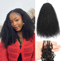 Extensions de cheveux humains au crochet de haute qualité, mèches de cheveux brésiliens Remy non tissées, boucles au crochet, sans trame, fournisseur