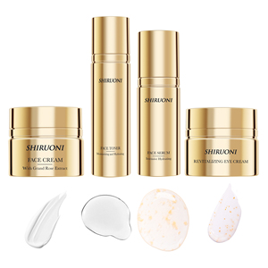 Coffrets cadeaux pour la peau à la vitamine E de marque privée, tonique, sérum, crème, aloès, HA, hydratant, éclaircissant, vitamine E, soin du visage, peau éclatante - Product Image 3