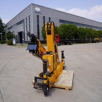 Grue à flèche télescopique compacte et pliable à commande à distance, grue à flèche pliable de 3,2 tonnes