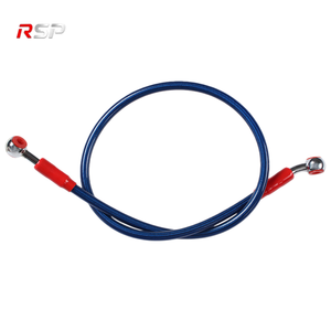 Nuovo <span class=keywords><strong>Tubo</strong></span> <span class=keywords><strong>Freno</strong></span> <span class=keywords><strong>Moto</strong></span> ad Alta Pressione in Nylon Intrecciato con Acciaio PVC 70MPa 3.2mm ID Universale 50 60 90CM - Product Image 1