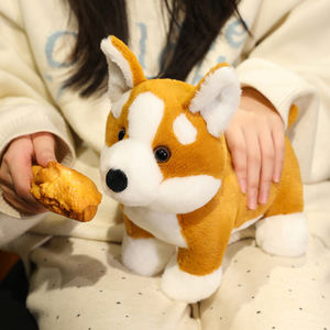 Yeni varış ayakta simülasyon <span class=keywords><strong>Corgi</strong></span> peluş oyuncaklar ev dekorasyon çocuk hediyeleri yumuşak gerçeklik yavru fabrika yüksek kalite - Product Image 3