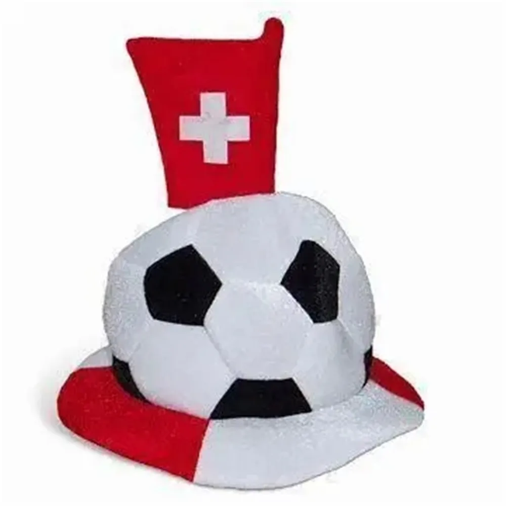 2022 Switzerland velvet fans cap Swiss football fan hat with flag