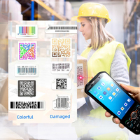 PDA portable robuste Android 13, écran 4,2 pouces, ordinateur Wi-Fi 4G1D2D, scanner de codes-barres sans fil QR RFID NFC pour l'inventaire et l'utilisation industrielle