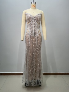 Vestido <span class=keywords><strong>de</strong></span> Fiesta Moderno y Elegante con Cuentas <span class=keywords><strong>de</strong></span> Perlas, sin Tirantes, Corte Sirena, <span class=keywords><strong>de</strong></span> Lujo, para Mujer, Anfitriona <span class=keywords><strong>de</strong></span> Banquetes, Vestido <span class=keywords><strong>de</strong></span> Noche - Product Image 4