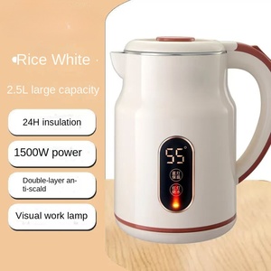 Bouilloire électrique sans fil ODM 1,2 L en acier inoxydable 1500 W avec arrêt automatique, contrôle de la température, protection contre l'ébullition à sec et fonction maintien au chaud - Product Image 5