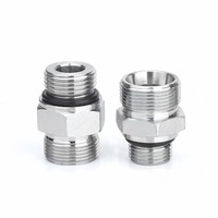 Adaptateur hydraulique droit 1CO, norme Eaton, raccord conique en acier au carbone à 24 degrés, joint torique, raccord de tuyau haute pression