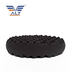 8inch xe kết thúc tốt đôi hai mặt sóng Sponge hợp chất Đĩa sơn hoàn thiện & chi tiết loại bỏ đầu Waffle bọt Buffing Pad - Product Image 4