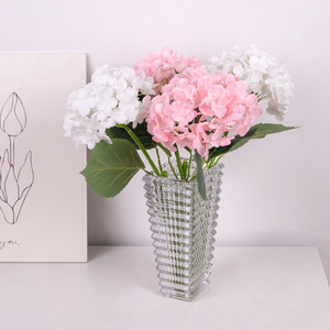 Fleurs d'hortensia artificielles en tissu de soie PU, haute simulation, branche unique, pour décoration de mariage et accessoires de maison - Product Image 3