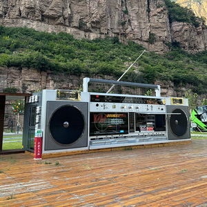 Quiosco Móvil Exterior con Forma de Televisor Vintage Único para Área Panorámica, Puesto de Barbacoa, Cafetería, Puesto de Venta Portátil - Product Image 3