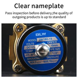 ホットセール2W真鍮ソレノイドバルブ1/2 \ "ゲートコントロール12V/24V/220V AC DC費用効果の高い通常水空気のため閉鎖 - Product Image 5