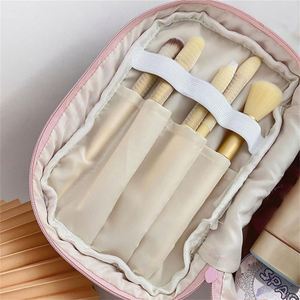 Cute Tulip Corduroy Eco-Friendly <b>Cosmetic</b> Bags Custom Zipper Lady Handle Large Capacity Storage <b>Organizer</b> Bridesmaid Fluffy - Product Image 5