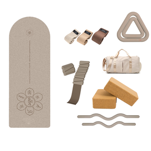 Durable Eco-Friendly PU Home Gym Fitness Accessories Set Includes Yoga Mat Power Ring <b>Dumbbell</b> Barbell and Pilates Equipment - Product Image 2