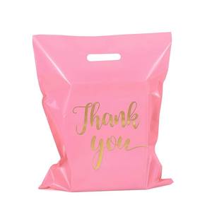 Bolsa de plástico compostable troquelada, bolsa de compras reutilizable, bolsas de compras personalizadas con logotipos - Product Image 3