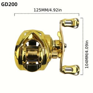 Moulinet de pêche KEKAXI en promotion, doré, 5+1BB, 7.2:1, 207g, moulinet baitcasting pour eau salée - Product Image 4