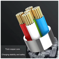 Câble USB C vers C à charge rapide 60W 3A, sortie 5V, câble de synchronisation des données, compatible avec une large gamme d'appareils mobiles, ordinateurs portables, banques d'alimentation