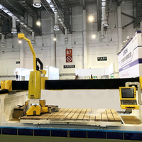 Fresadora CNC de Puente de 4 Ejes Totalmente Automática LD-3220 con Placa de Doble Succión para Grabado y Corte de Mármol y Granito
