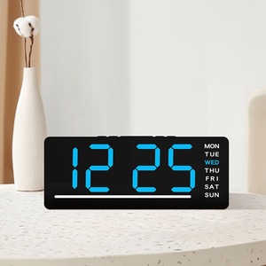 Réveil silencieux <span class=keywords><strong>pour</strong></span> enfants Huayang 5511, horloge numérique LED avec affichage de la date et de la température, double alarme <span class=keywords><strong>pour</strong></span> la <span class=keywords><strong>chambre</strong></span> des enfants - Product Image 2