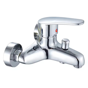 Juego de grifo <span class=keywords><strong>mezclador</strong></span> de <span class=keywords><strong>ducha</strong></span> de baño termostático de un solo mango de cromo pulido Patrón de rociador de lluvia con grifos de baño de núcleo de válvula de cerámica - Product Image 6