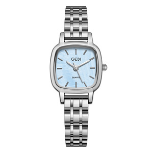 Reloj de cuarzo con correa de acero ligero de lujo para mujer Reloj resistente al agua - Product Image 2