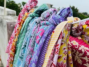 Cotton Handmade Hand Block Printed Summer Breathable Quick Dry Sarong Pareo Indian <b>Beach</b> <b>Wrap</b> Scarf Dupatta Bandeau Bikini Cover - Product Image 4