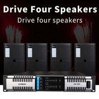 Système de sonorisation AW800, amplificateur audio 4 canaux, 800W 8 ohms, 1600W 4 ohms, 2400W 2 ohms, amplificateur de puissance pour spectacles sur scène