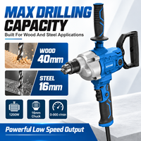 Perceuse électrique multifonction professionnelle 1200W 220-240V 120V avec poignée arrière rotative et vitesse variable