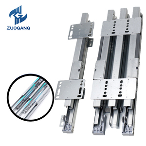 Glissière encastrée à extension complète pour <span class=keywords><strong>rail</strong></span> de tiroir d'armoire <span class=keywords><strong>Rail</strong></span> télescopique caché à montage inférieur - Product Image 1