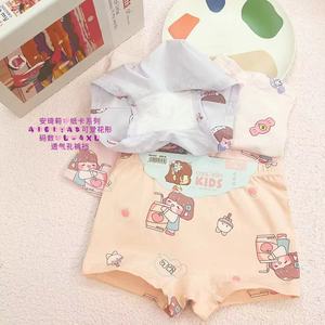 L 2XL 3XL 4XL ragazze biancheria intima di cotone 2 pz/pacco di carta bella stampa di grandi dimensioni ragazze boxer per il commercio all'ingrosso - Product Image 6