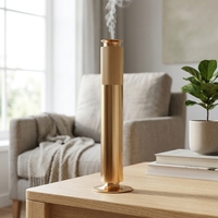 Diffuseur de parfum intelligent rechargeable à deux fluides, contrôlé par application, corps en aluminium, lumière d'ambiance colorée, atomiseur anti-fuite, grande capacité 100 ml